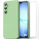 Coque de Protection - BOOLING - Samsung Galaxy A17 5G/4G - Silicone Anti-Rayures Vert - 2 Vitres