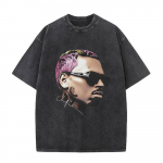 R&auml;ppar Chris Brown Breezy Bowl XX Tuur 11:11 Vintage Pesemistega T-s&auml;rki Meestele Naistele Moodne Hip Hop T-s&auml;rgid Puuvillased &Uuml;legabariidilised T-s&auml;rgid S