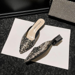 Naiste suvised uued kingad, moodsad sussid, Jaapani stiilis terava ninaga vabaaja sandaalid, t&uuml;drukute sobivad kleidi kontsad, muulad, slaidid 43