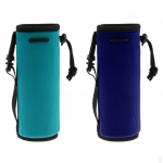 2Pcs Sport Insulator Bag Neoprene Pouch Water Bottle Sleeve Carrier cover and case Holder Strap for