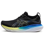 Asics Gel Nimbus 25 4E Lai Must Helendav Kollane Meeste Tennised 1011B618-004 42