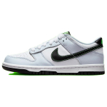 Nike Dunk Low GS Grey Green Strike Laste tossud Valge Must Football-Grey FB9109-107 35.5
