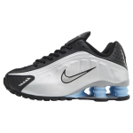 Nike Shox R4 Ps&uuml;hhiline Sinine Meeste Tossud Hall Metallik-H&otilde;bedane Must HQ1988-004 42.5