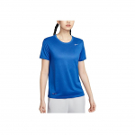 Nike Dri-Fit Team Legend Kiiresti kuivav Mugav &Uuml;mmarguse kaelusega L&uuml;hikeste varrukatega T-s&auml;rk Naiste Topid Kuninglik-sinine IB8899-450 XS