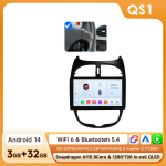 Ossuret Snapdragon 6115 Autoraadio Autoradio PEUGEOT 206 206SW 206CC 2001 - 2008 jaoks Carplay Android Auto multimeedia GPS 360 kaamera Stereo QS1 8Core 3G 32G A