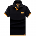 TrendHub Pluss Suurus 6XL 100% Puuvillased Meeste Polo S&auml;rgid L&uuml;hikeste Varrukatega &Auml;rilised Vabaaja Meeste T-s&auml;rgid Tikandiga Meeste T-s&auml;rgid 5XL