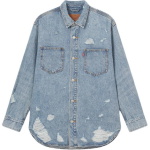 Levis Lahtine Mugav Kulunud Flanell Pikkade Varrukatega Teksist Jakk Meeste jakid Keskmine Sinine 0017E-0002 M