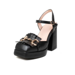 Slingback-kingad Suvemood Uus Retro Ruudukujuline Nina Seksikas Pandla Tuttplatvormkingad Naistele K&otilde;rged Kontsad 37 black