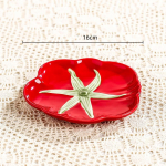 Multifilm Tomati Keraamiline N&otilde;u Portselanist Taldrik Punane K&ouml;&ouml;giviljakauss Toidualus &Otilde;htus&ouml;&ouml;gitaldrikute Komplekt Majapidamistarbed K&ouml;&ouml;gin&otilde;ud