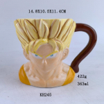 Keraamilised Draakonipalli Kruusid, Sun Wukongi Kruusid, Loovad Multika ja Anime Wukongi Tassid, Neljat&auml;rnilised Draakonipalli Kruusid 301-400ml