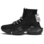 Sokksneakerid Meeste Kootud pealispind Hingavad Spordijalatsid Sokksaapad Meeste Kingad K&otilde;rged Jooksukingad Meestele Zapatillas De Deportedt 39 valge