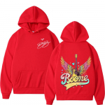 Benson Boone America Heart Tour Kahepoolse Prindiga Huppar Meestele Naistele Esteetiline Trendikas Pullover Lk&otilde;rge kvaliteediga Harajuku Hupparid S