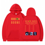 Benson Boone American Heart Tour 2025 Vintag Graafilised Hupparid Mehed Naised Mood Hip-hop Fliisist Hupparid &Uuml;le suurusega Pullover S