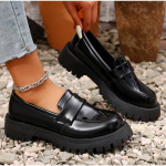 Uued Naiste Vabaaja Disainer Platvorm Loaferid Mood Must Patendinahk Kleitkingad Mugavad Peale libistatavad Madalad Kingad Pluss Suurus 42 35 must