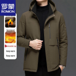 ROMON Men's Winter Detachable Hood Padded Jacket 3XL