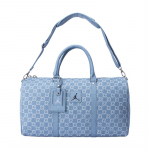 Jordan Puuvillane Reisikott K&auml;ekott Unisex Hele teksasinine Jordan JD2523003AD-001 （47.0cm*20.3cm*26.7cm）