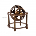 Messingist Armillaarsf&auml;&auml;r Astrolaab Merenduslik Noodikogumik Gloobus M aero