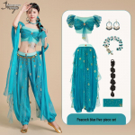 T&auml;iskasvanute printsess Jasmine Halloweeni Cosplay kost&uuml;&uuml;m - eksootiline stiil Medium