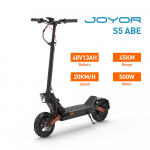 JOYOR S5 (ABE) Elektrilised T&otilde;ukerattad 10'' Maastikurehv 48V/13AH Aku 500W Mootor 20KM/H Maksimaalne Kiirus 45KM S&otilde;iduulatus S5 must
