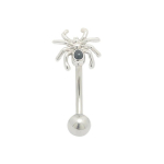 16G &Auml;mbliku kulmupiercing Kulmur&otilde;ngas Roostevabast terasest Mehed Naised Kehehted 6mm&Face&Eyebrow Jewelry&Face