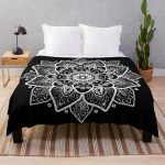 Mandala viskepilt Flanell V&auml;rviline lill Roosa Kollane Sinine Boho stiil Pehme Soe Kerge Voodi diivani diivani jaoks King Queen 200x200cm-EU-Double