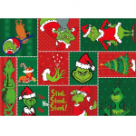 Christmas tablecloth for family party/Christmas dinner table decoration cloth with Christmas elements One Size roheline