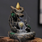 1 tk Vaigu Auspicious Dragon Spitting Viirukip&otilde;leti Waterfall Backflow Viirukihoidja Kodukaunistus (Ilma viirukita)