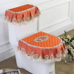 Uus kolmeosaline WC-padja komplekt hooajaline universaalne kahepoolne WC-istme kate T&otilde;mblukuga riidest WC-istmepadi