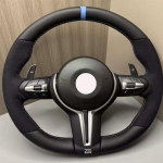 Rooliratas BMW M5 F10 F11 F06 F12 F13 F91 F92 F01 F02 Seeriale Uuendatud Rooliratas Pool Alcantara Suede'iga M3 Suede (No airbag) must
