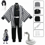 Anime Kimetsu No Yaiba Iguro Obanai Kimono &Uuml;htne Anime Parukas Cosplay Kost&uuml;&uuml;m Halloweeni Pidu S tumehall v&auml;rv