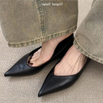Moodsad Elegantsed Naiste Korterid Terava Ninaga Kingad Moodsad Peok Kingad Trendikad Sandaalid 2025 Disaineri Seksikad Suvised Uued Naiste Tossud Zapatos 39 must