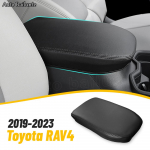 Auto k&auml;etugede kasti kate, must nahk, keskkonsooli s&auml;&auml;stukatted, sobivad Toyota RAV4 RAV 4 2022 2023 jaoks -2023