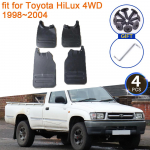 Poritiib Toyota HiLux 4WD 1998~2005 Tarvikud 1999 2000 2001 2002 2003 2004 Poriklapid Tiivadpritsikaitse Esimene Tagumine Ratas