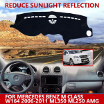 for Mercedes Benz M Class W164 2006-2011 ML AMG Right Left Hand Drive Good Polyester Material Anti Light Car Dashboard Cover Mat right hand drive