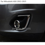 Auto esiosa eesmise udutule laterna raami kleebis Kulmude ABS kroomi katte trimmi kleebis Mitsubishi ASX 2013 2014 2015 2016 2017 jaoks 2pcs