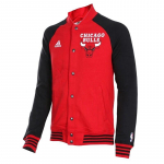 Adidas X NBA Chicago Bulls Mugav Pehme Nahas&otilde;bralik Seisukrae &Uuml;he Rinnaga Jakk Meeste jakid S98348 M