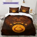 Galatasaray S.K Muster Voodipesu, Tekikomplekt Tekikate Padjap&uuml;&uuml;r Kodu S&uuml;nnip&auml;evakingitus (1 * tekikott + 2 * padjap&uuml;&uuml;ri, ilma s&uuml;damikuta) 135x200cm white