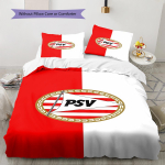 Philips Sport Vereniging Mustriga Voodipesu, Tekikomplekt Tekikate Padjap&uuml;&uuml;r Kodu S&uuml;nnip&auml;evakingitus (1 * tekikott + 2 * padjap&uuml;&uuml;ri, ilma s&uuml;damikuta) 135x200cm