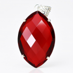 Naturaalne Punane Topaas 120 karaati Sertifitseeritud Marquise 925 Sterling H&otilde;bedast Ripats Kingituseks 40.6 mm approx. punane