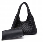 Uued naiste kotid, esimene kiht lambanahast, k&auml;sitsi valmistatud kahepoolne kudumine, k&auml;eshoitav &uuml;hekordne &otilde;lakott diagonaalselt kantav kootud kott naistele 38CM*18CM*24CM burgundiapunane