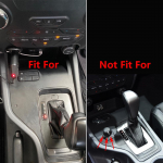 Carbon Fiber Color Stainless Button Gear Panel Cover Trim Fit for Ford Ranger 2015 2016 2017 2018  LHD Low version LHD Left Hand Side