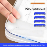 L&auml;bipaistev PVC laualapp: Veekindel, &Otilde;likindel, P&otilde;letuskindel, Tolmukindel. 0.5mm thickness, 1m x 1m puhas