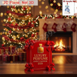 Luksuslik parf&uuml;&uuml;mi advendikalender 24 p&auml;eva Countdown Calendar Blind Box 2D akr&uuml;&uuml;lripats J&otilde;ulukingitused (parf&uuml;&uuml;mivedelikuta) L