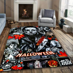 15 suurust M-Michael M-Myers Halloweeni Prindiga Vaip elutuppa, magamistuppa, kontorisse, suurele alale, plekieelne vaip, Kiire tarne 40x60cm (16x24in)