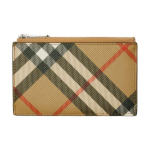 Burberry Ruuduline Metallist Detailidega Lukuga Rahakott Meeste Rahakott Beež 80919001 Box(Basic Set+Box)