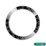 Kaldus keraamiline raamistik 39,3*31,5mm 38,5*30,5mm Rolex Daytona digitaalse v&auml;lisosa jaoks Kellakellad R&otilde;ngas Asendustarvikud 39.3x31.4mm must valge v&auml;rv