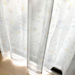 Sanrio Cinnamoroll Cinnamon Pitsiline 100 cm lai x 198 cm pikk UV-kaitsega T&auml;iesti armas t&uuml;drukute kardinad, pikk, 99,9% kaitse, pestav, tegelaskuju, SB-602-S