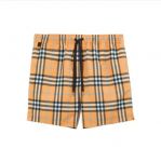 Burberry SS23 Ruuduline Ujumisp&uuml;ksid meestele oranžid S