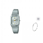 CASIO Naiste VINTAGE Seeria 23mm Sinine Kell LQ-400D-7AEF- Silver Dial