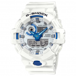 CASIO G SHOCK Kvartsliikumine Vaikrihmaga K&auml;ekell Meeste Kellad Valge sihverplaat GA700HDS-7A White Dial